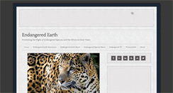 Desktop Screenshot of endangeredearth.com