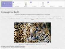 Tablet Screenshot of endangeredearth.com